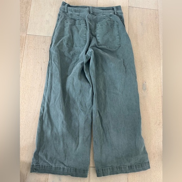 Anthropologie unpublished Gemma Wide-leg Mod Sailor Pants seawater Size 28 - Picture 7 of 12